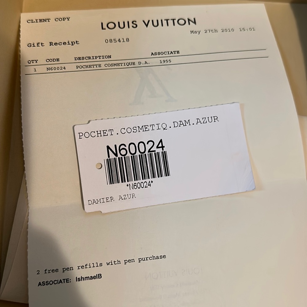 Louis Vuitton makeup bag NWT